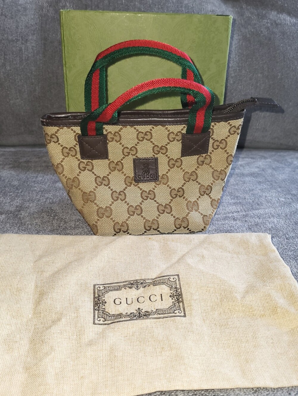 GUCCI Mini GG Canvas Web Childrens Handbag - Picture 2 of 14